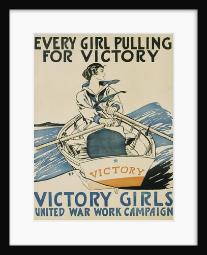 Every Girl Pulling for Victory Poster by Edward Penfield