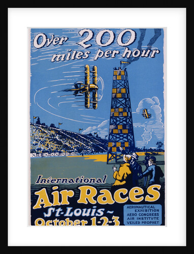 International Air Races Poster by Carl Dalter