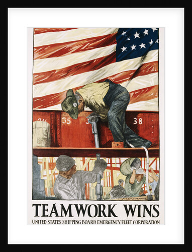 Teamwork Wins Poster by Hibberd V.B. Kline