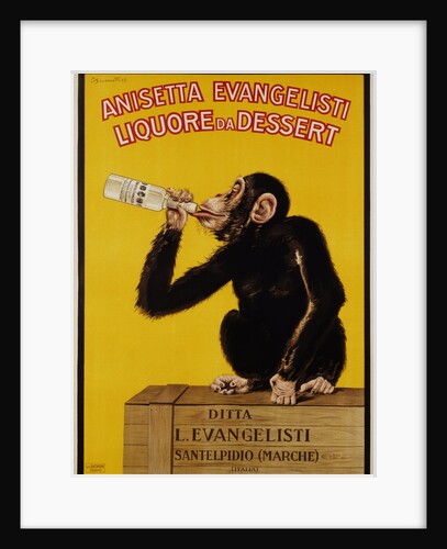 Anisetta Evangelisti Liquore da Dessert Poster by Carlo Biscaretti di Ruffia
