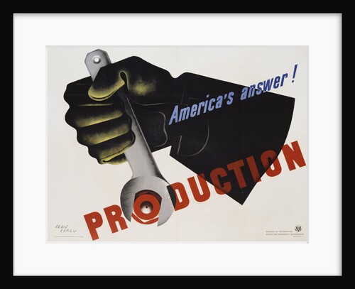 Production - America's Answer! Poster by Jean Carlu