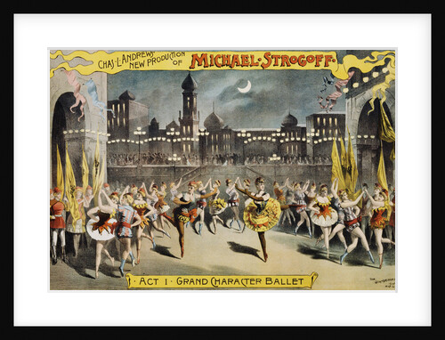 Michael Strogoff Ballet Production Poster by Anonymous