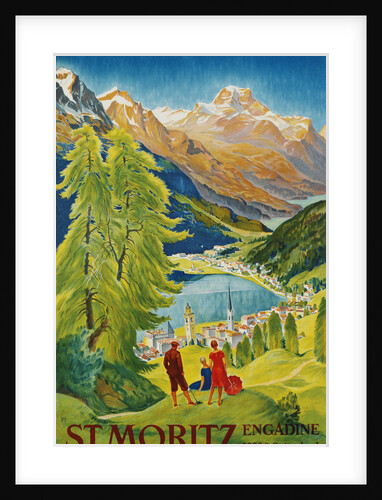 St. Moritz Poster by Carl Moos
