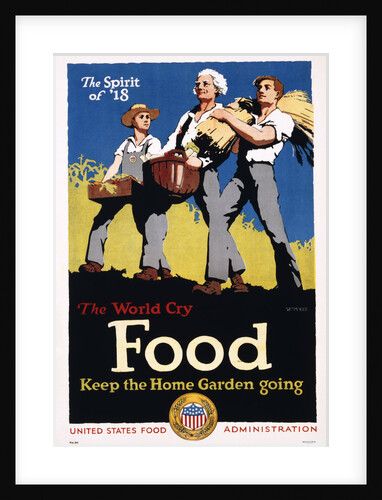 Food - Keep the Home Garden Going Poster by William McKee