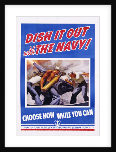 Dish It Out with the Navy! Poster by McClelland Barclay
