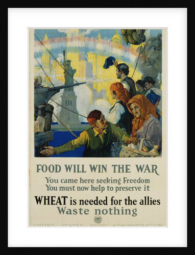 Food Will Win the War Poster by Charles Edward Chambers