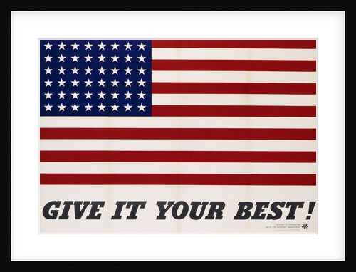 Give It Your Best! Poster by Charles Coiner