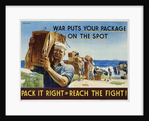 Pack It Right to Reach the Fight! Poster by John Falter