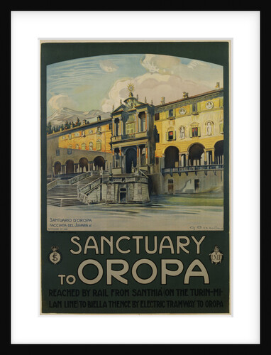 Sanctuary to Oropa Poster by G. Bozzalla