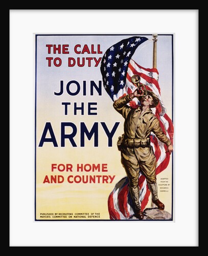 The Call to Duty for Home and Country Poster by Anonymous