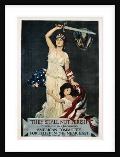 They Shall Not Perish Relief Poster by Douglas Volk