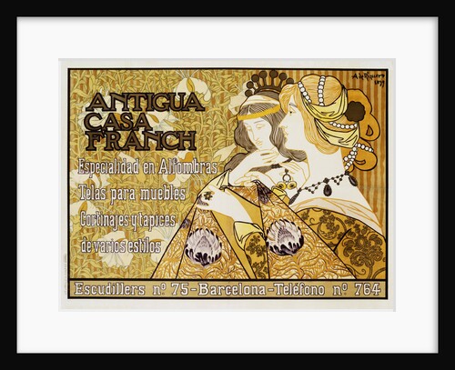 Antigua Casa Franch Poster by Alejandro de Riquer