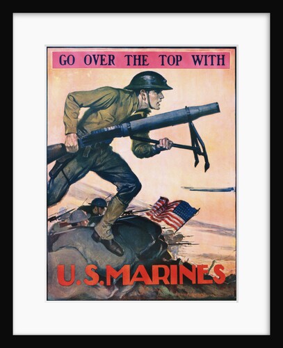 Go Over the Top with the U.S. Marines Recruitment Poster by John A. Coughlin
