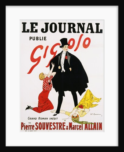 Le Journal Publie Gigolo Poster by Anonymous