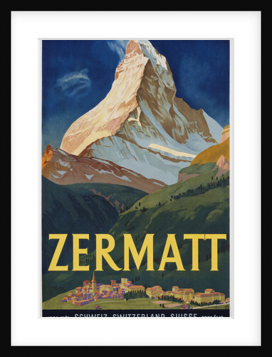 Zermatt Poster by Carl Moos