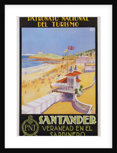 Santander Veranead en el Sardinero Poster by Baldrich