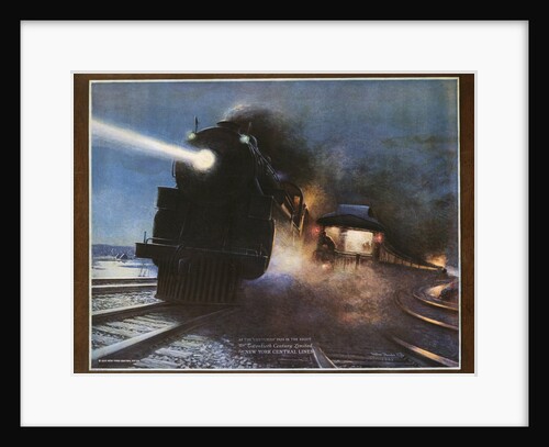 Pass in the Night, The Twentieth Century Limited of the New York Central Lines Poster by W.H. Foster