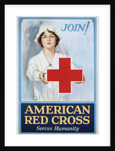 Join! American Red Cross Serves Humanity Poster by Lawrence Wilbur