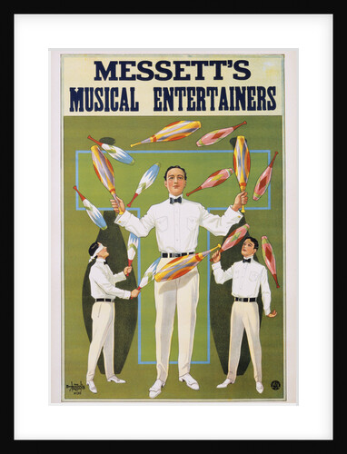 Poster Advertisement for Messett's Musical Entertainers by Anonymous