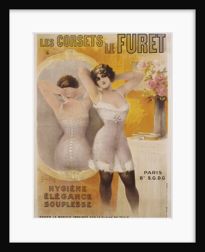 Les Corsets le Furet Poster by Gaston Noury