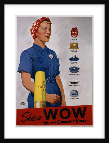 She's a WOW Poster by Adolph Treidler