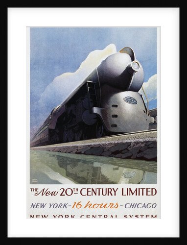 The New 20th-Century Limited Poster by Leslie Ragan