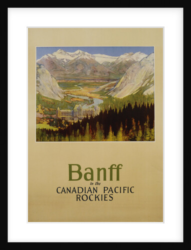 Banff in the Canadian Pacific Rockies Poster by Anonymous
