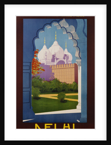 Visit India - Indian State Railways, Delhi Poster by Gtait
