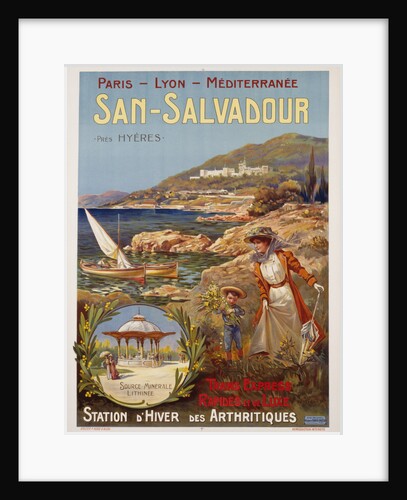 San-Salvadour Poster by Ernest Louis Lessieux