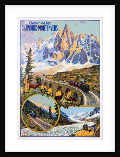 Chamonix-Montenvers Poster by David Dellepiane