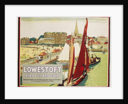 Lowestoft First Class Golf Poster by Anonymous