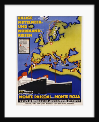 Billige Mittelmeer und Nordland-Reisen Poster by Anonymous
