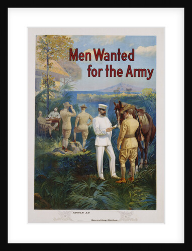 Men Wanted for the Army Recruitment Poster by Michael P. Whelan
