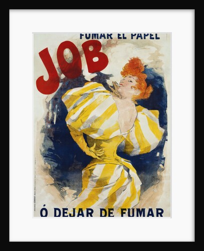 O' Dejar de Fumar Cigar Advertisement Poster by Jules Cheret