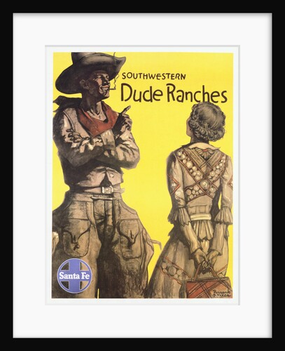 Southwestern Dude Ranches Poster by Hernando G. Villa