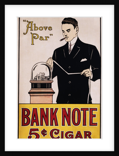 Bank Note 5 Cent Cigar Poster by Anonymous