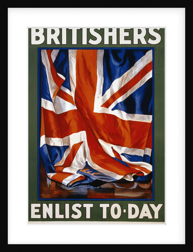 Britishers Enlist To-Day Recruitment Poster by Guy Lipscombe
