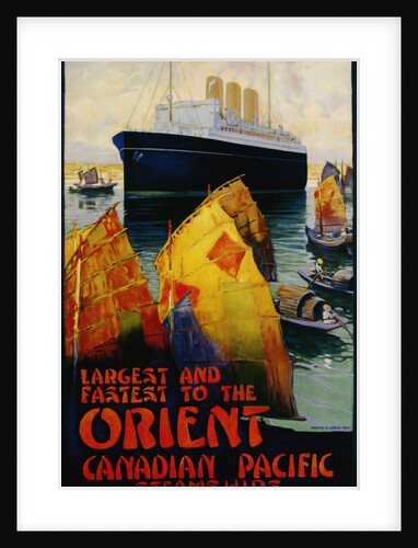 Largest and Fastest to the Orient Poster by Anonymous