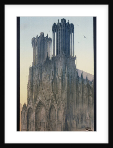 La Cathedrale de Reims Poster by Jean Droit