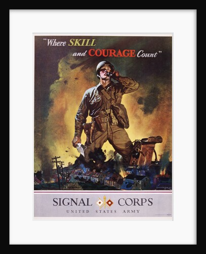 Signal Corps Recruitment Poster by Jes Schlaikjer