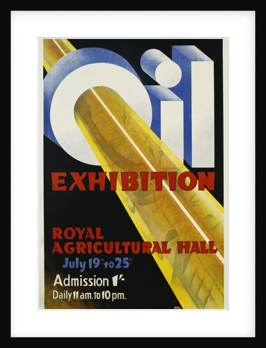 Oil Exhibition Poster by Anonymous