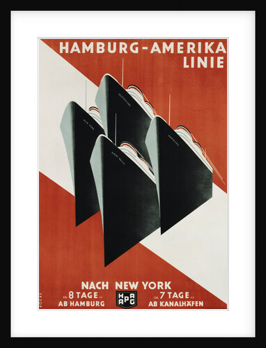 Hamburg-Amerika Linie Poster by Henning Koeke