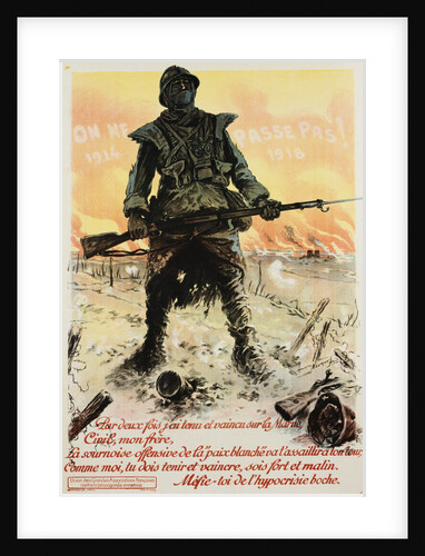 On Ne Passe Pas! Poster by Maurice Neumont