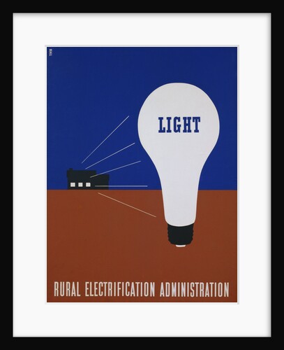 Light: Rural Electrification Administration Poster by Lester Beall