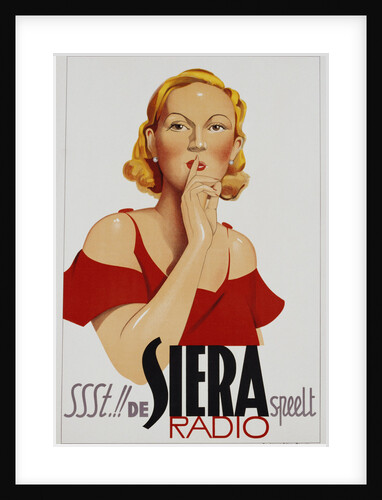 Ssst!! de Siera speelt Radio Poster by Anonymous