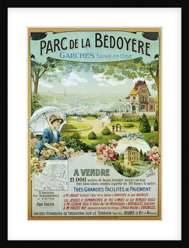 Parc de la Bedoyere Real-Estate Poster Advertisement by A. Quendray