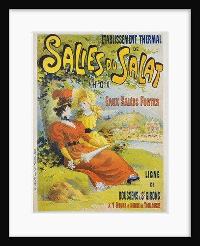 Salies du Salat Resort Advertisement Poster by Anonymous
