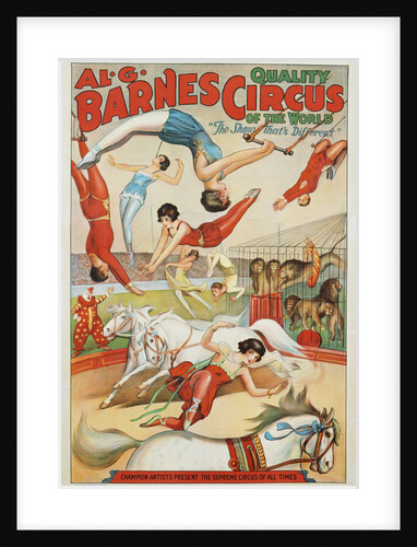 Al G. Barnes Circus - Quality Circus of the World Poster by Anonymous