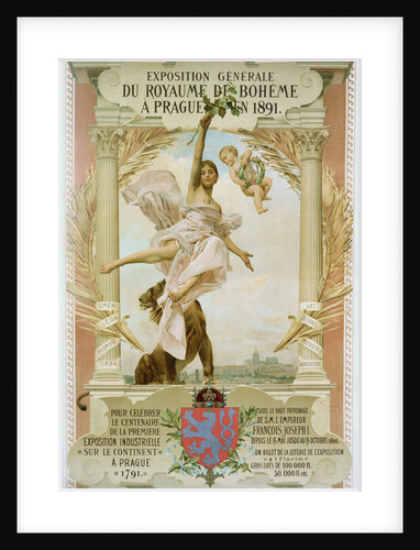 Exposition Generale du Royaume di Boheme a Prague en 1891 Poster by Vojtech Hynais
