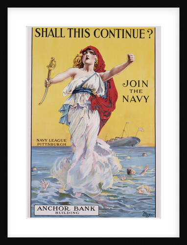 Shall This Continue? Join the Navy Recruitment Poster by Anonymous